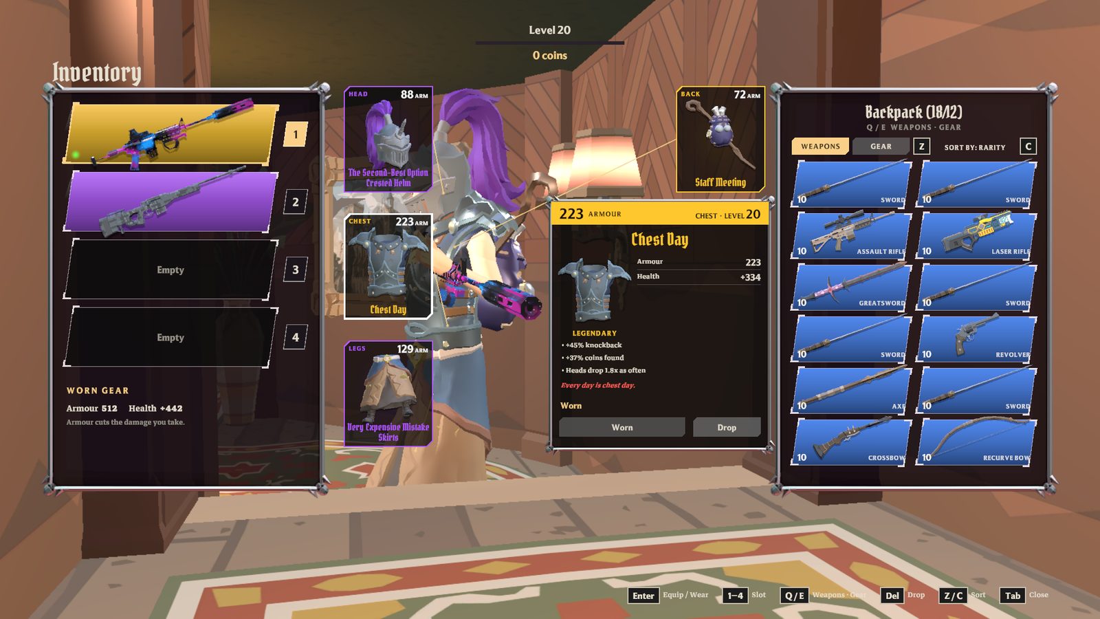 Gear with opinions